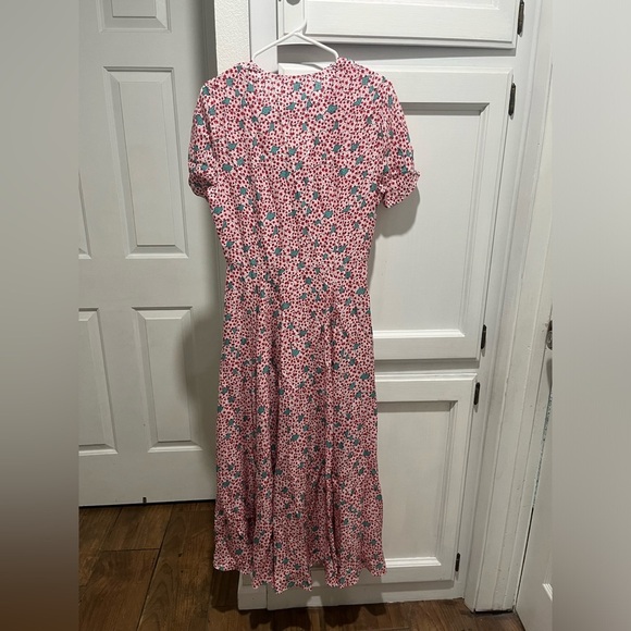 NWT DYVNA Midi Floral Silk Blend A-Line Maxi Dress SMALL - Picture 3 of 4